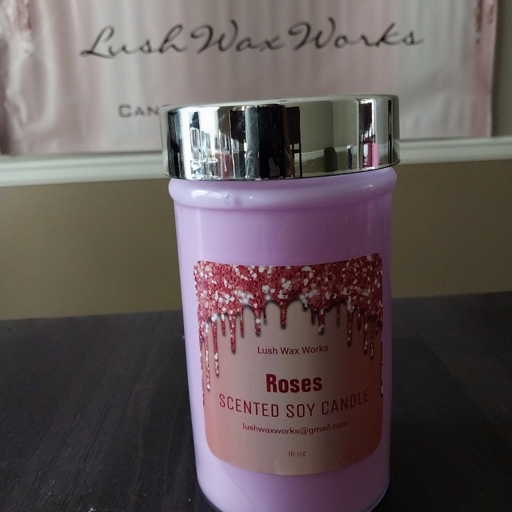 Roses candle